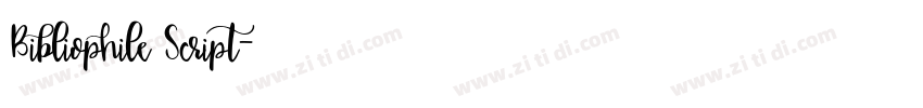 Bibliophile Script字体转换